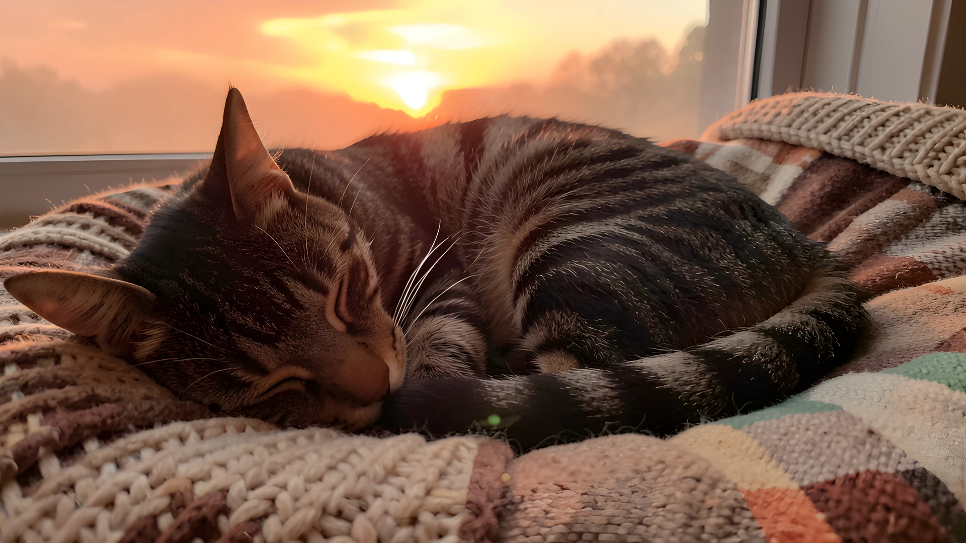 Sunrise Feline Dreams