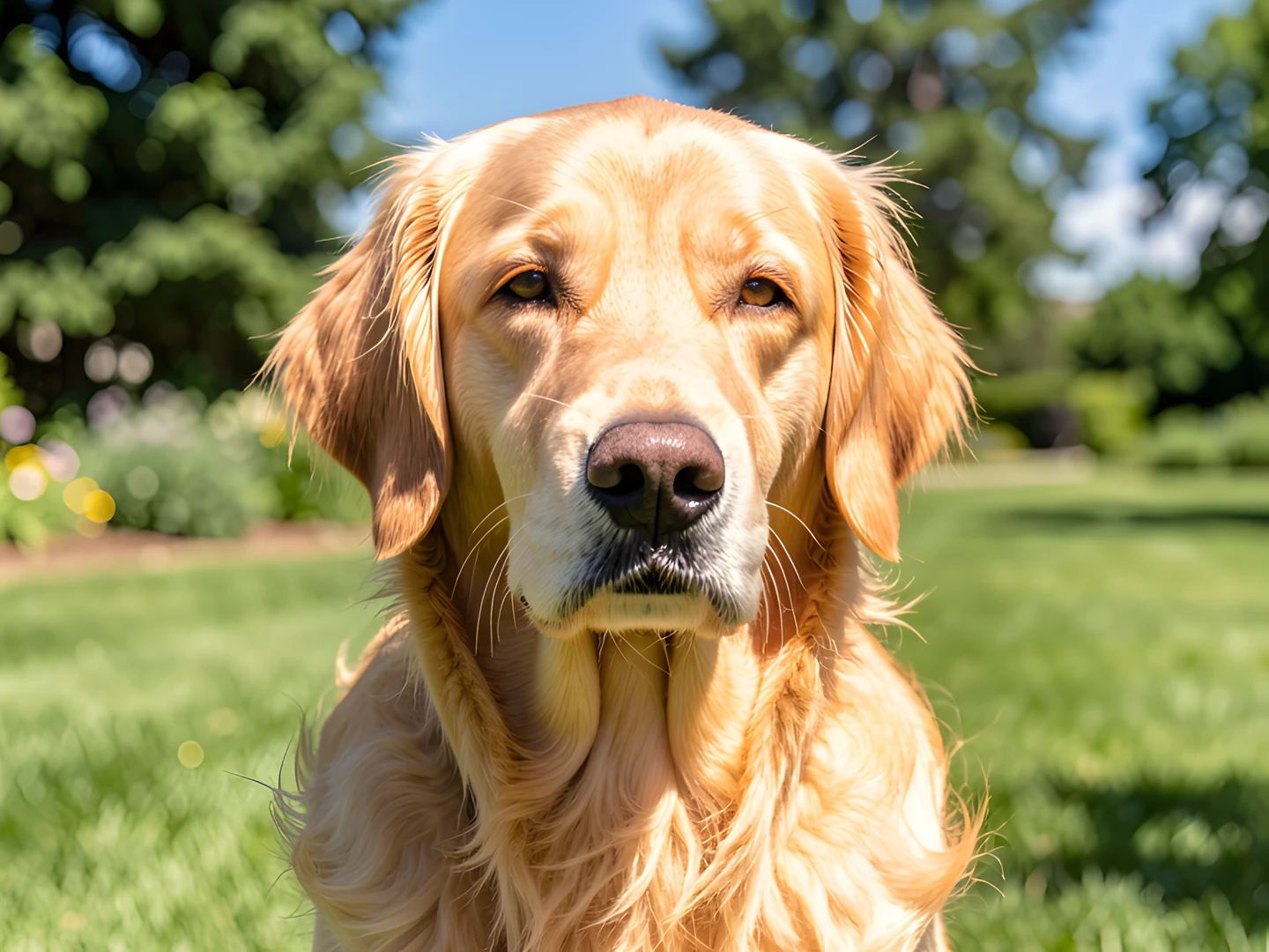 Golden Sunset Dog