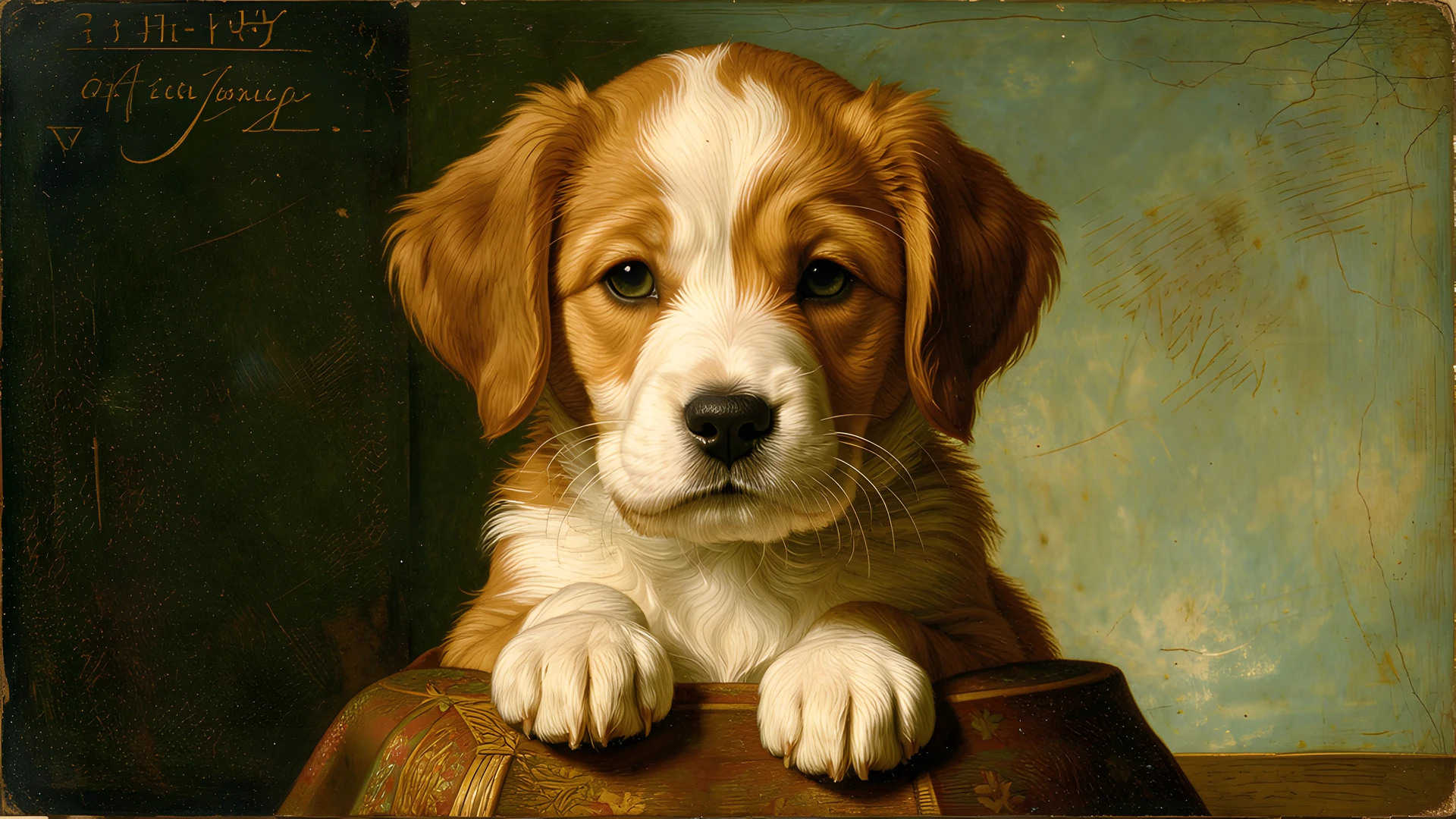 Puppy Mona Lisa