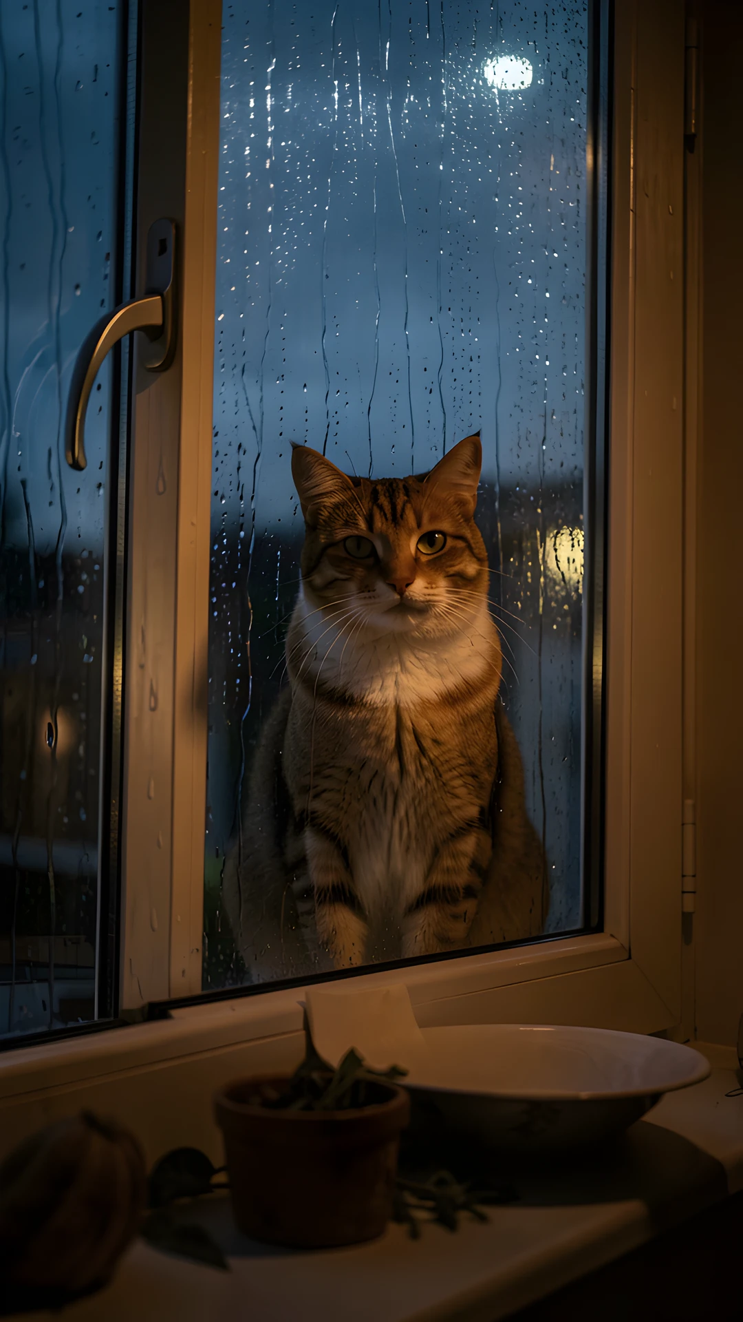 Rainy City Scene