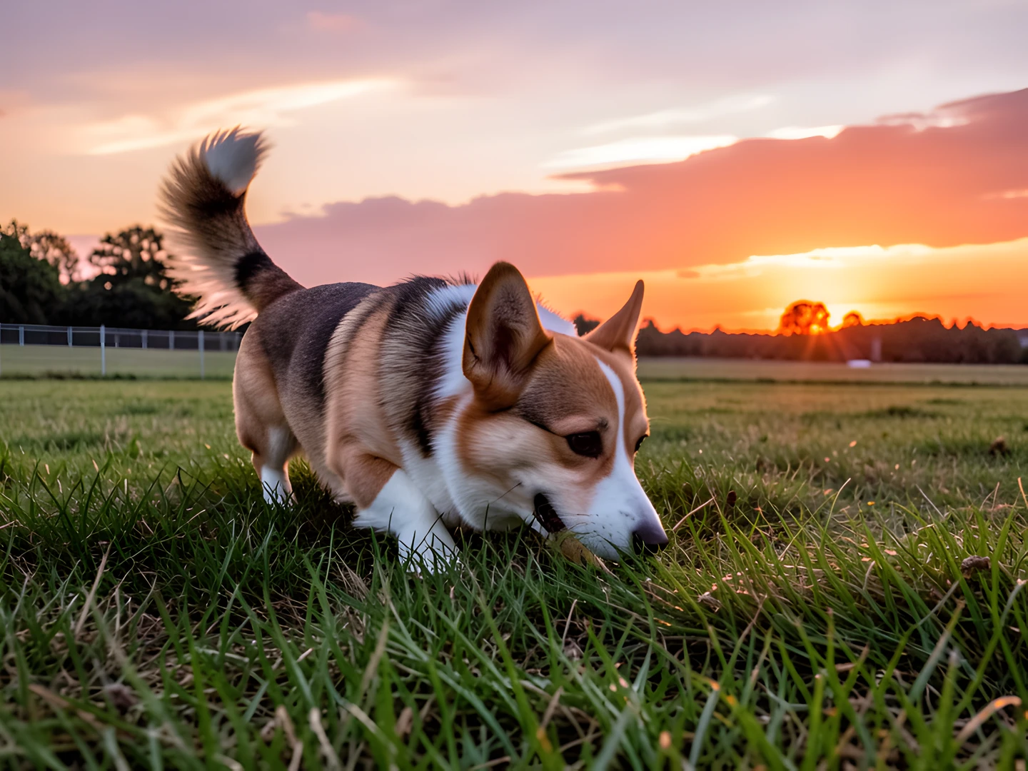 Corgi Summer Evening
