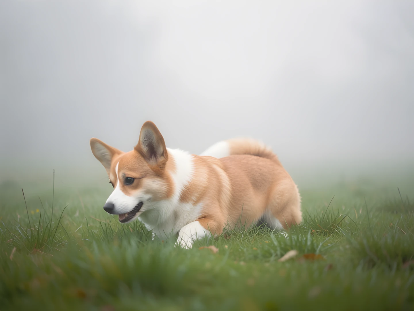 Misty Corgi Field