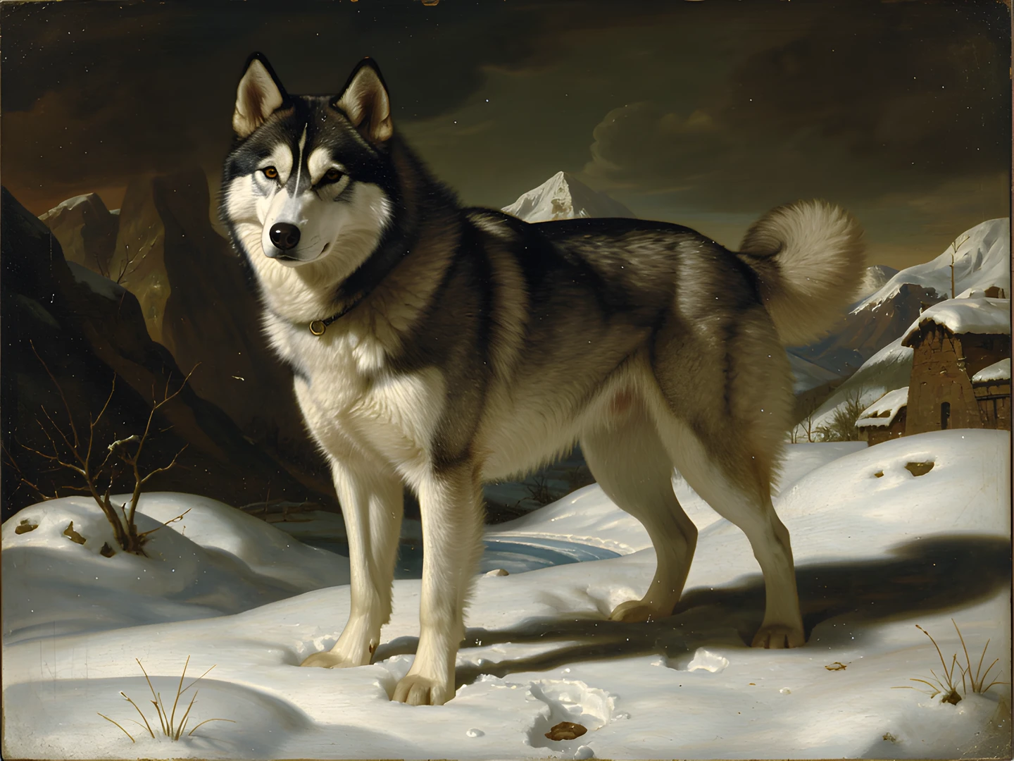 Winter Husky Portrait