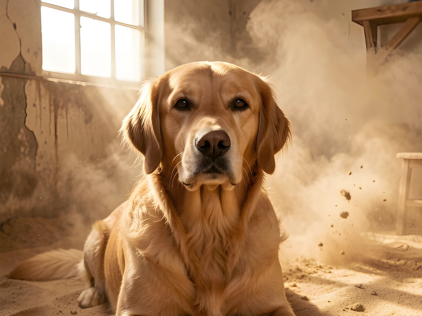 Golden Sunset Dog