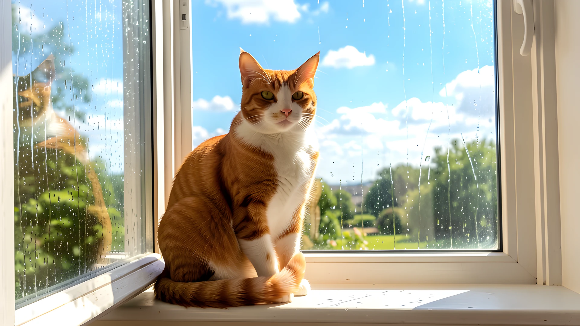 Rainy Window Scene