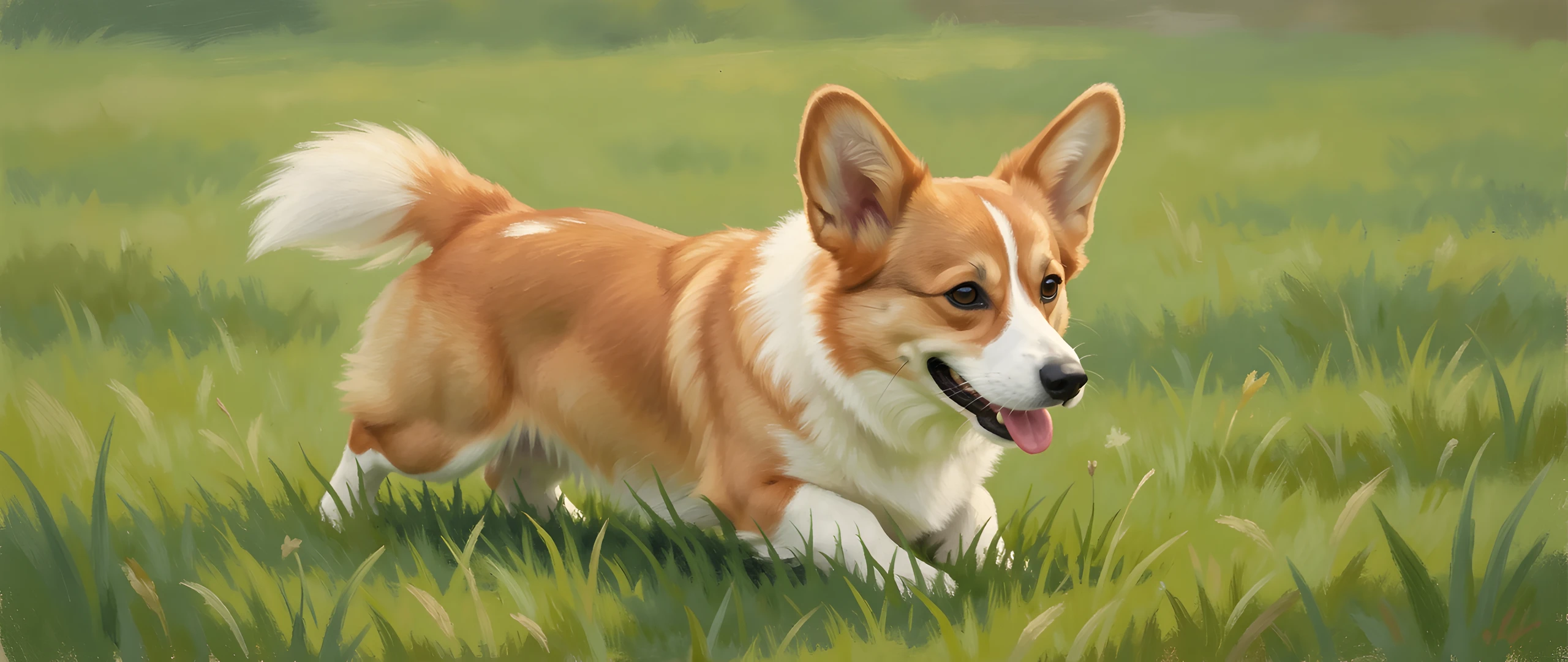Corgi Summer Fields