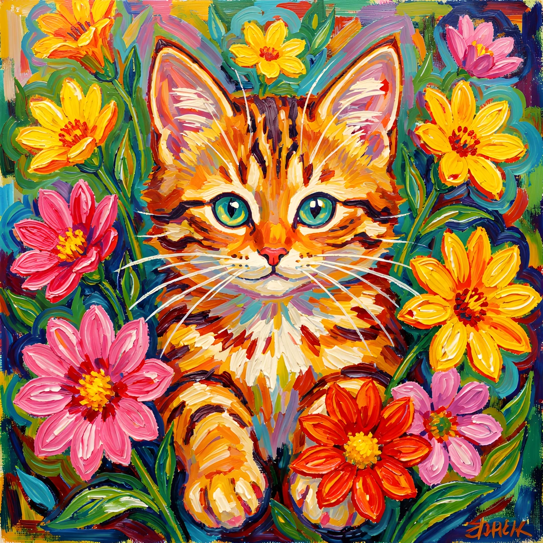 Impressionist Color Garden