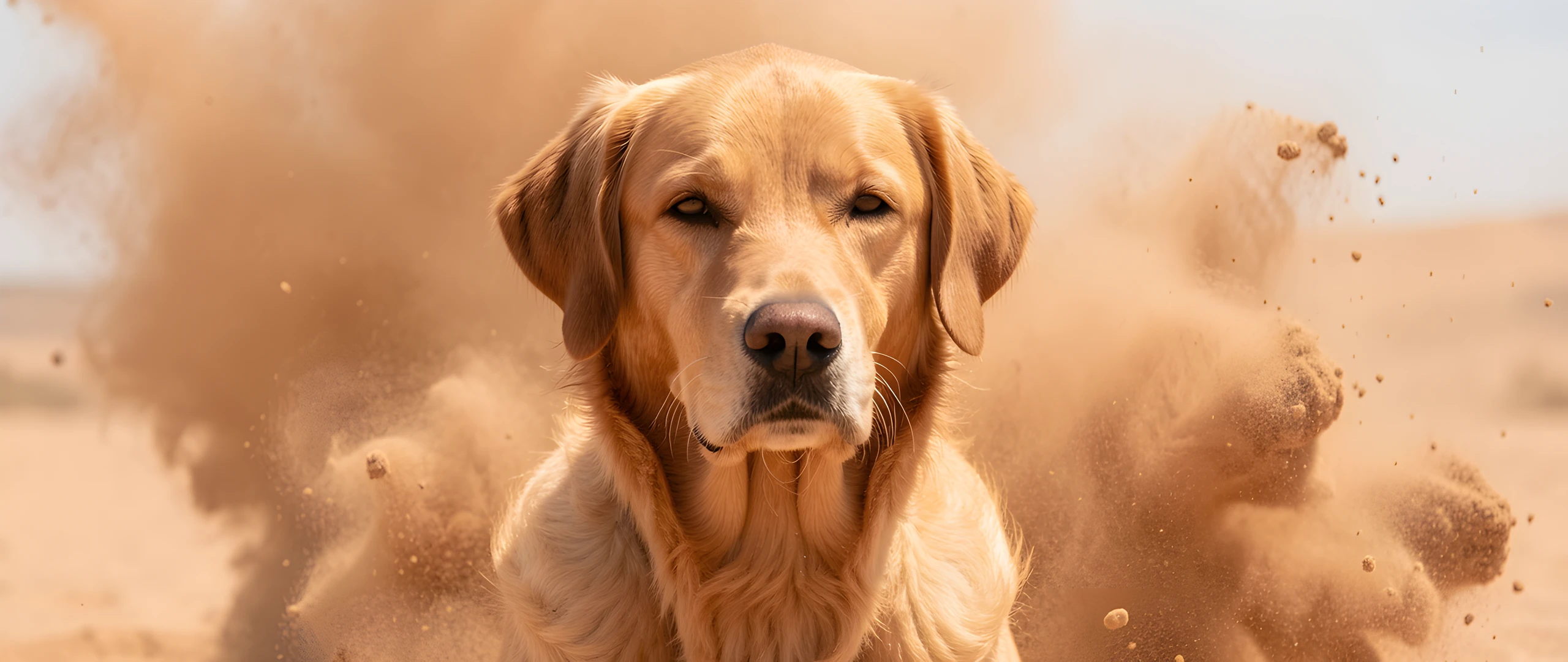 Golden Sunset Dog