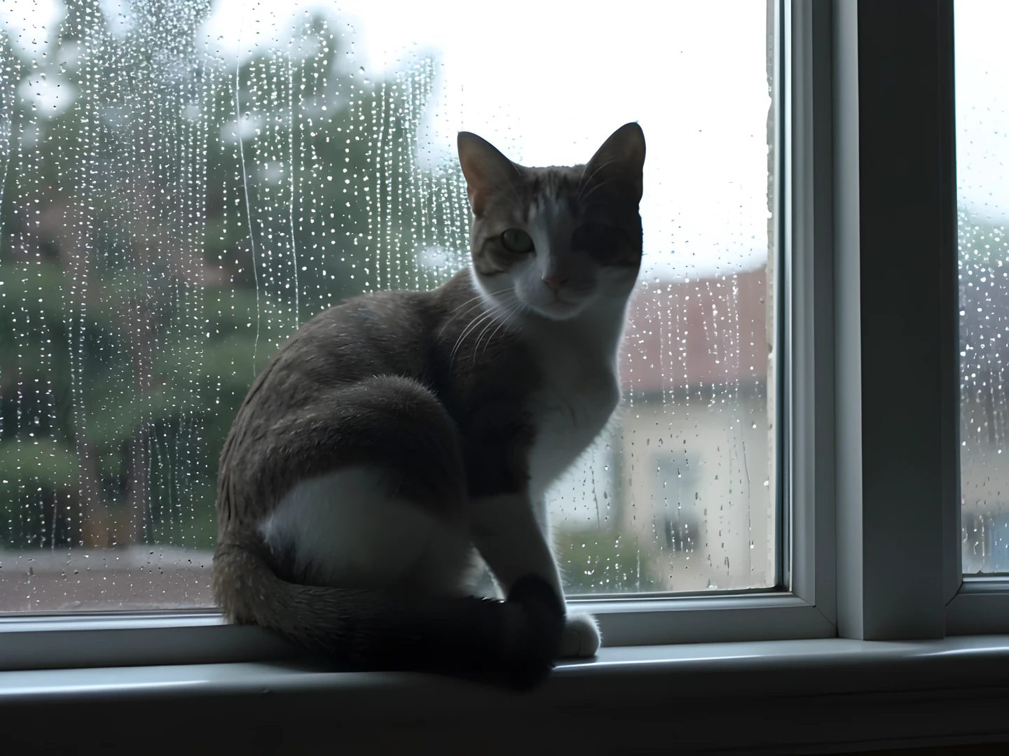 Whiskers On Window
