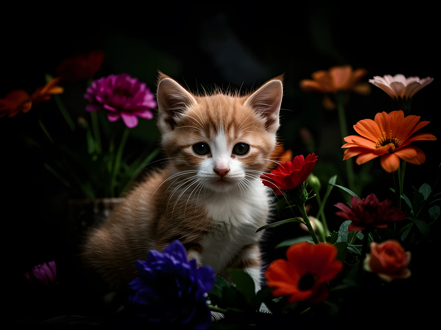Dark Petal Kitten