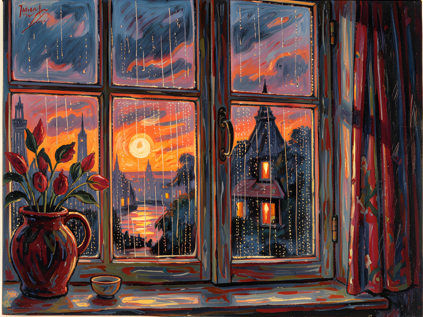 Frosted Lake Moonlit