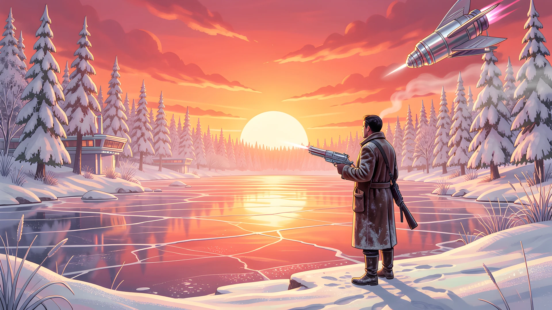 Frozen Winter Sunrise