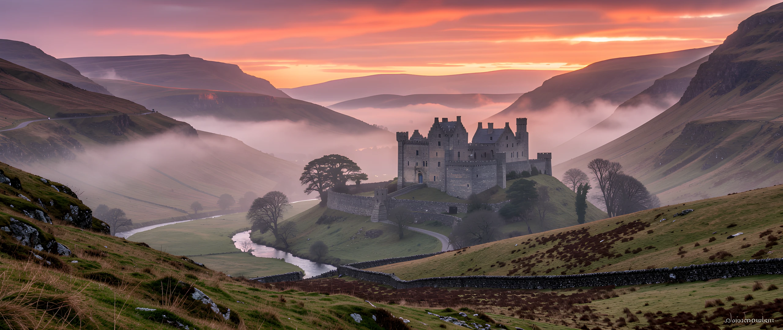 Misty Highland Castle