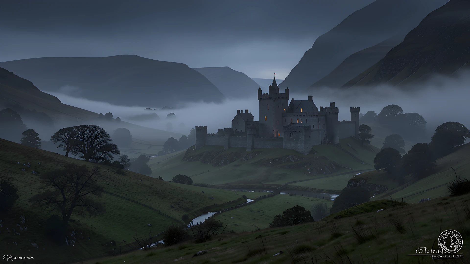 Misty Highland Castle