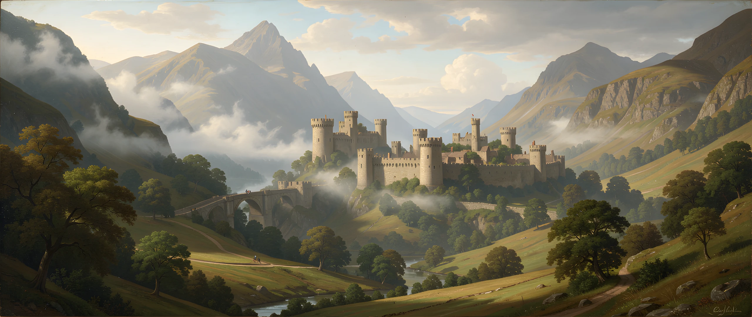 Misty Highland Castle