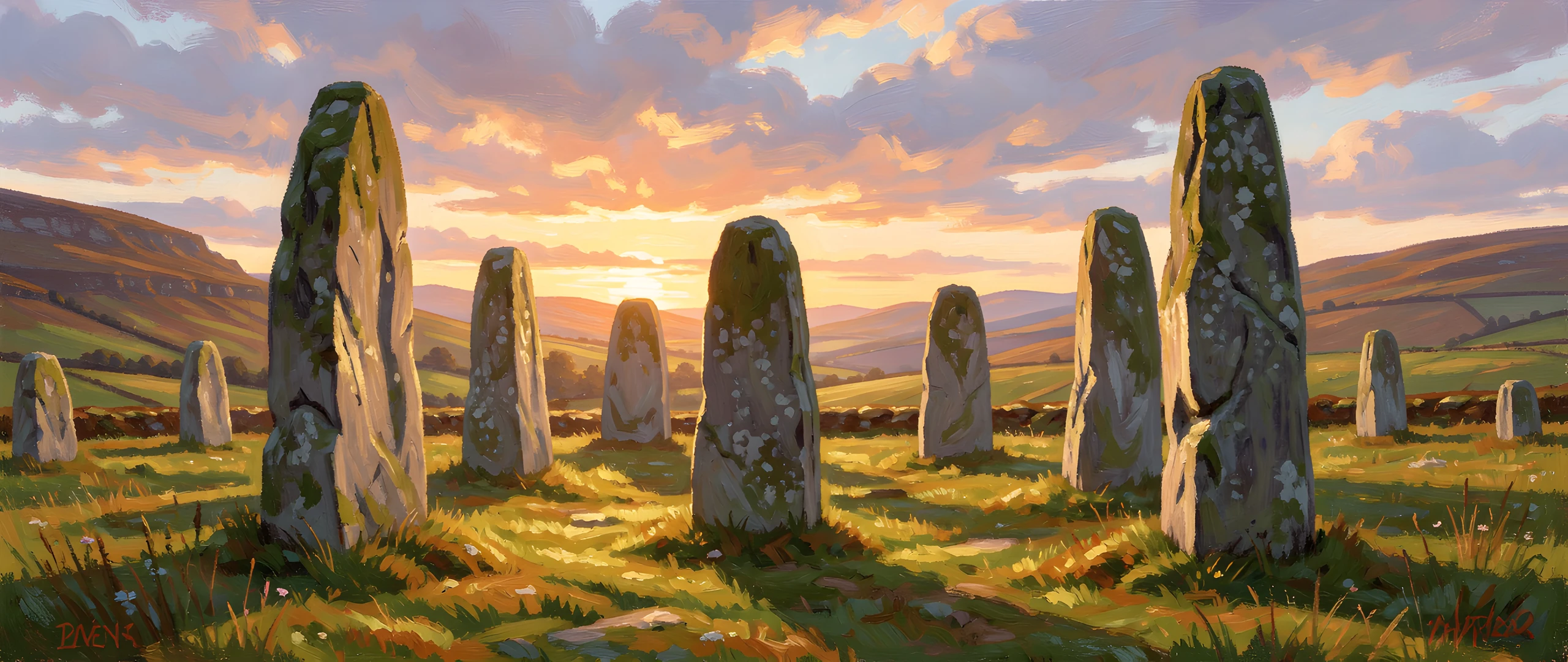 Misty Highland Dawn