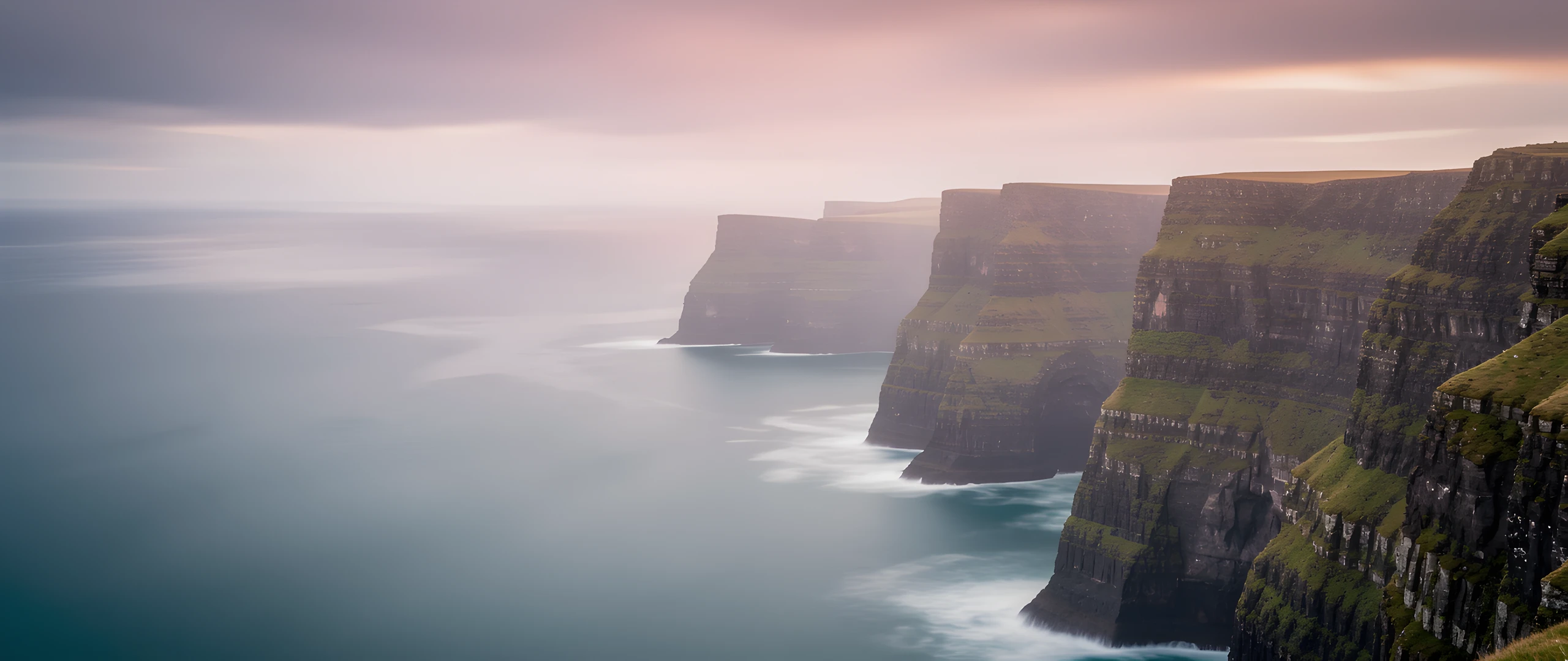Misty Scottish Coast