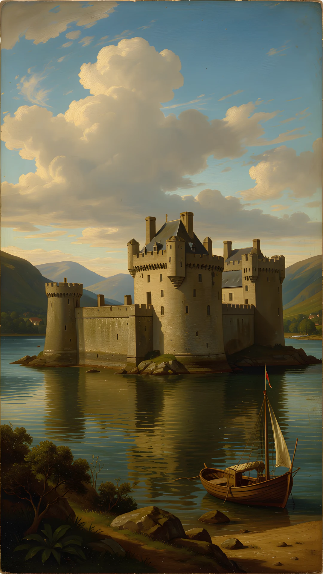 Lochside Castle Scene