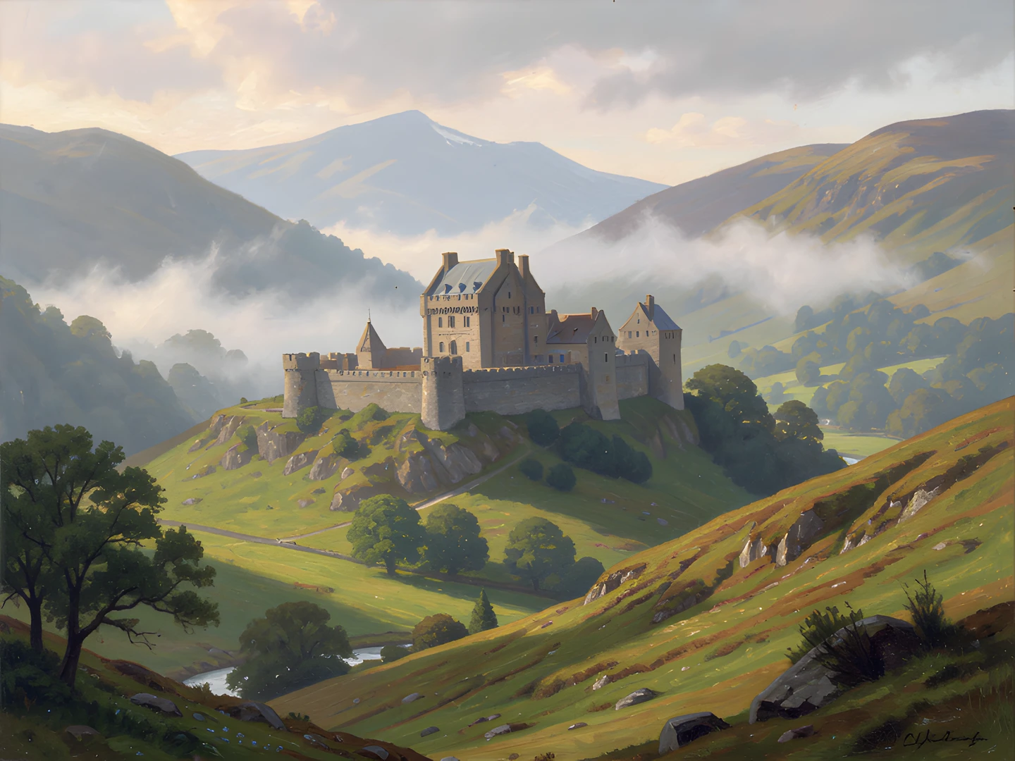 Misty Highland Glen