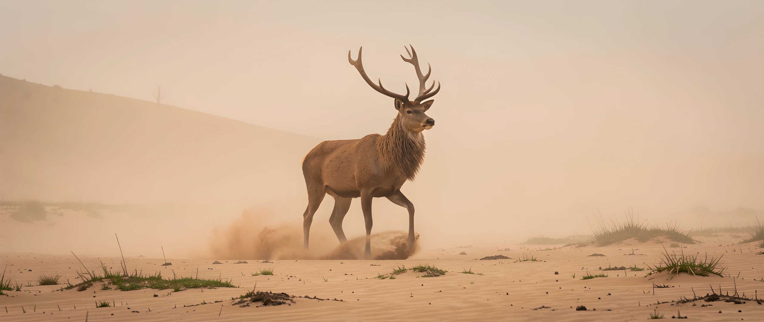 Misty Highland Deer