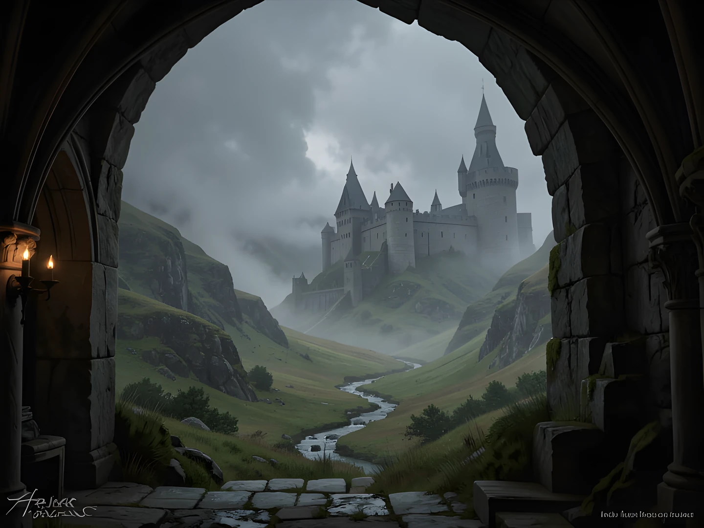 Misty Highland Castle