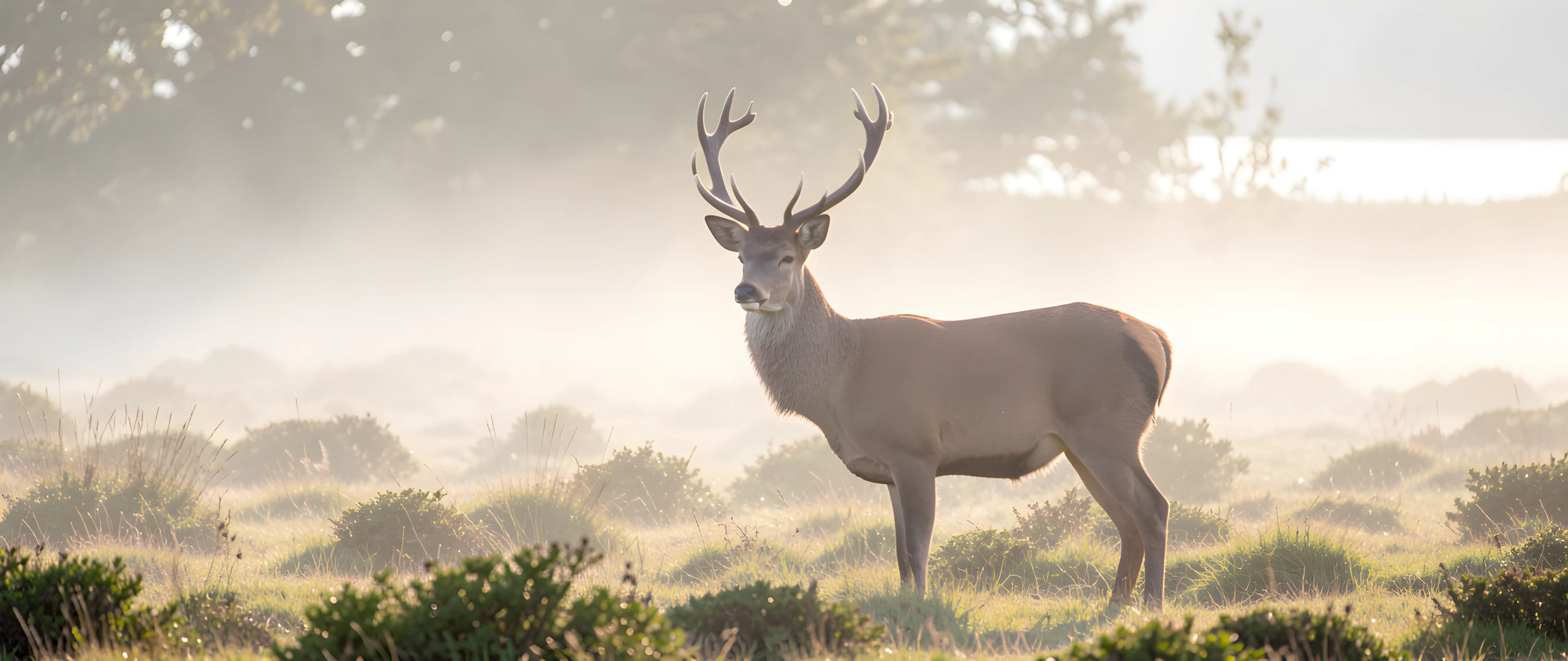 Misty Highland Deer