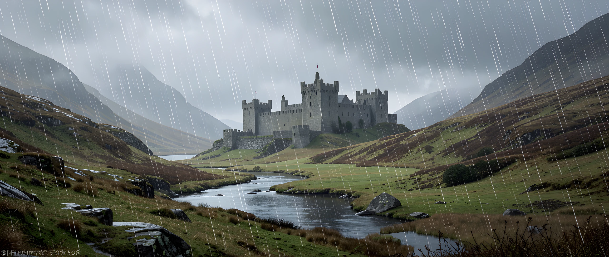 Misty Highland Castle