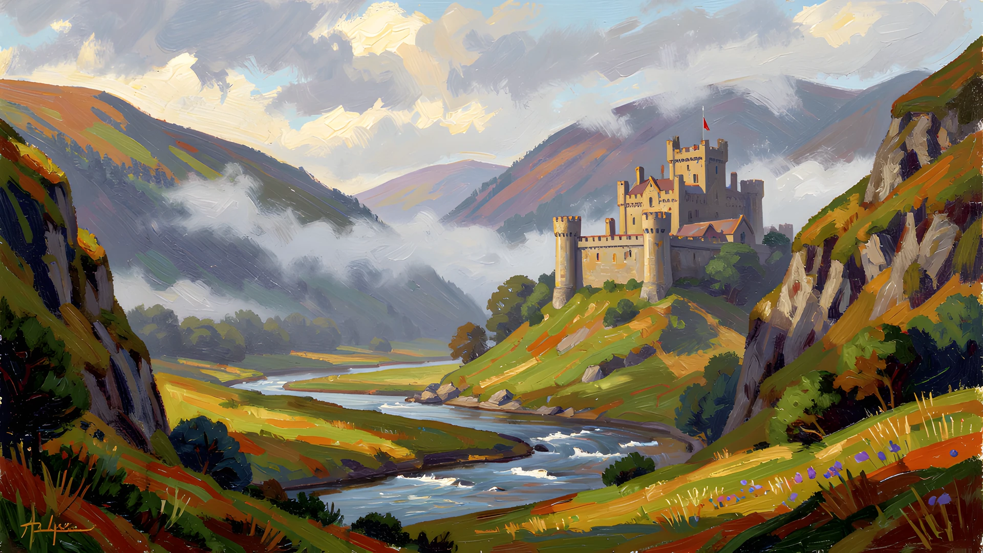 Misty Highland Glen