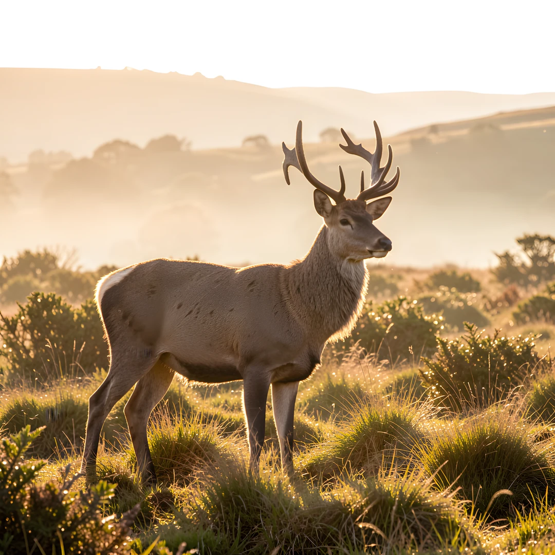 Highland Deer Scene