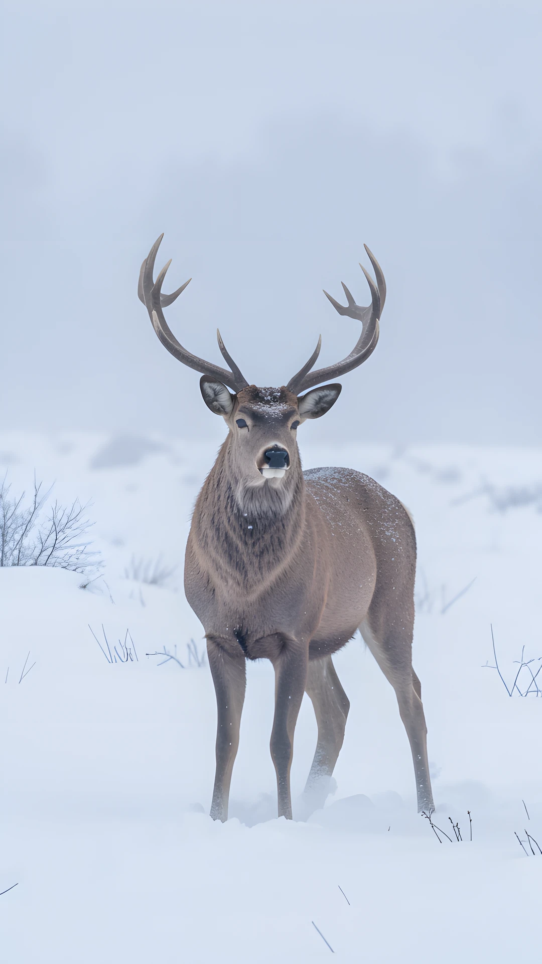 Frosted Highland Deer