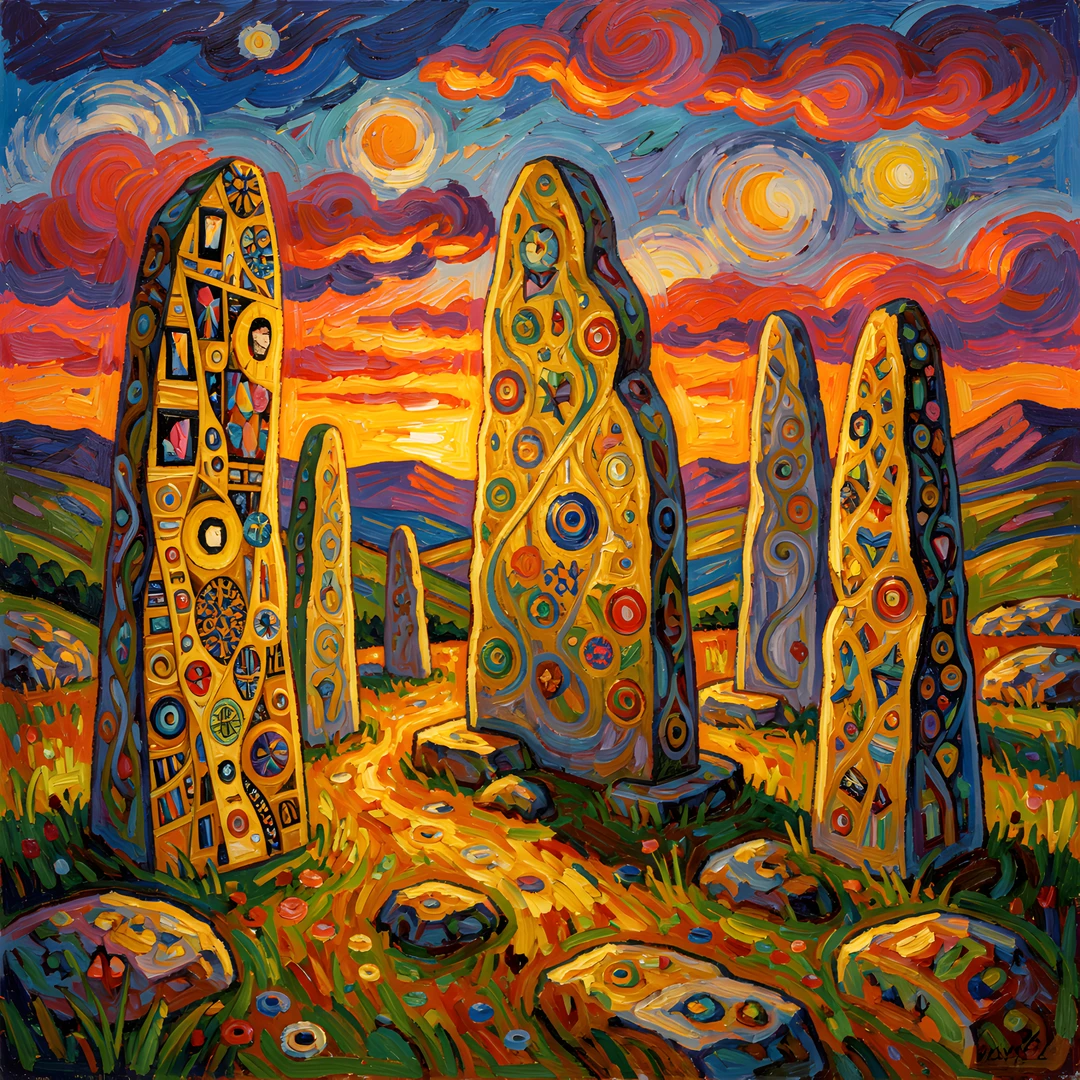 Gilded Scottish Sunset