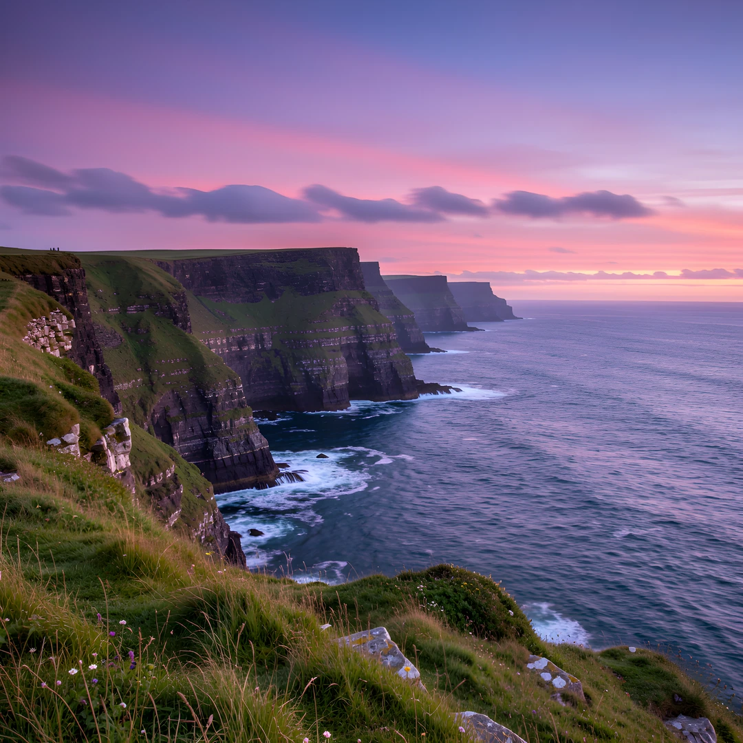 Scottish Sunset Cliffs