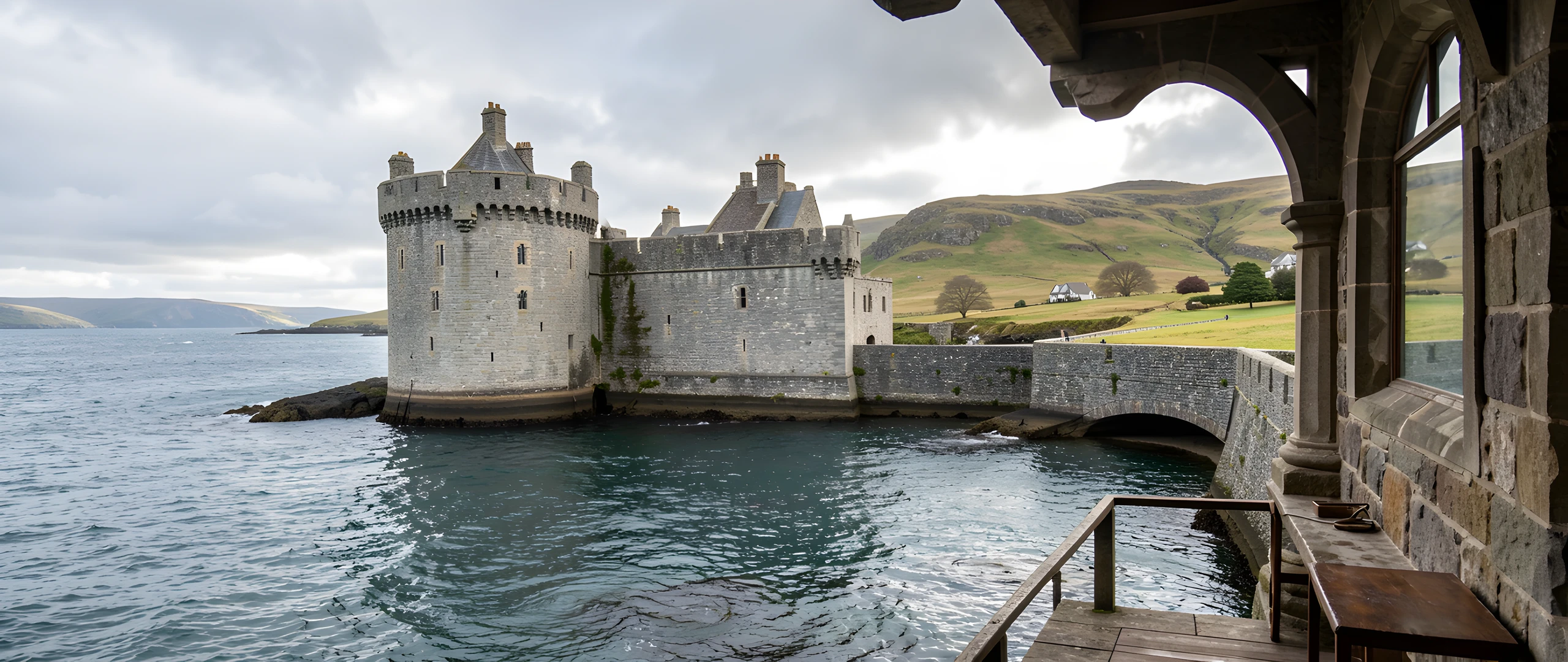 Lochside Castle Walls