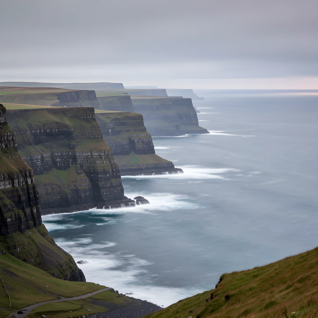 Misty Scottish Coast
