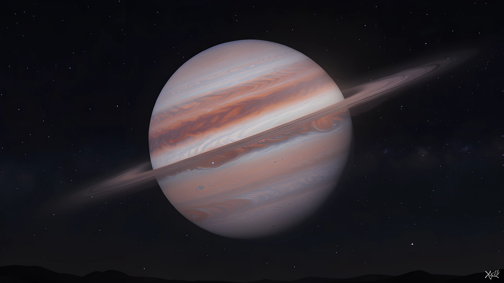 Gaseous Lunar Dawn