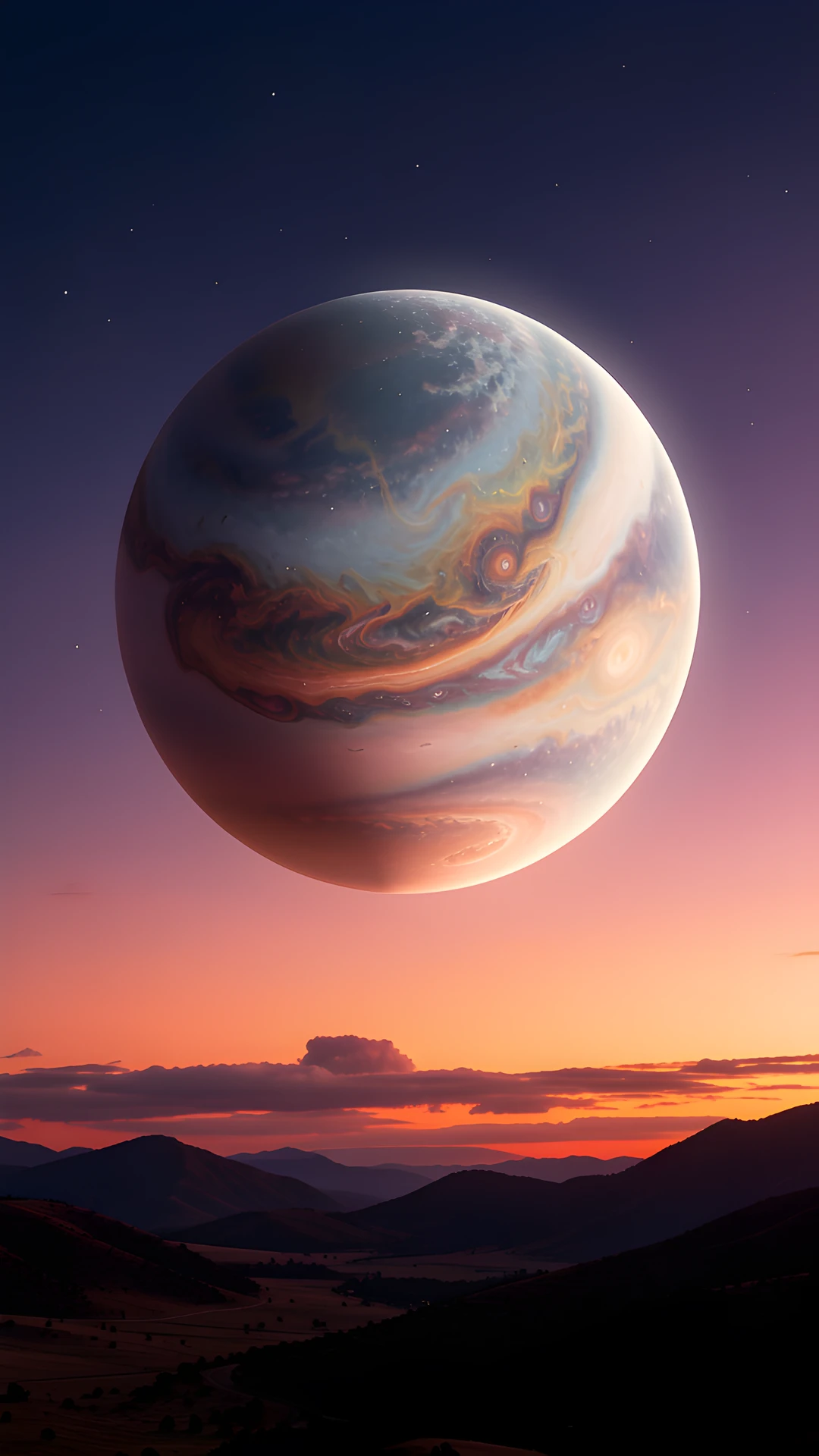 Gas Giant Sunset