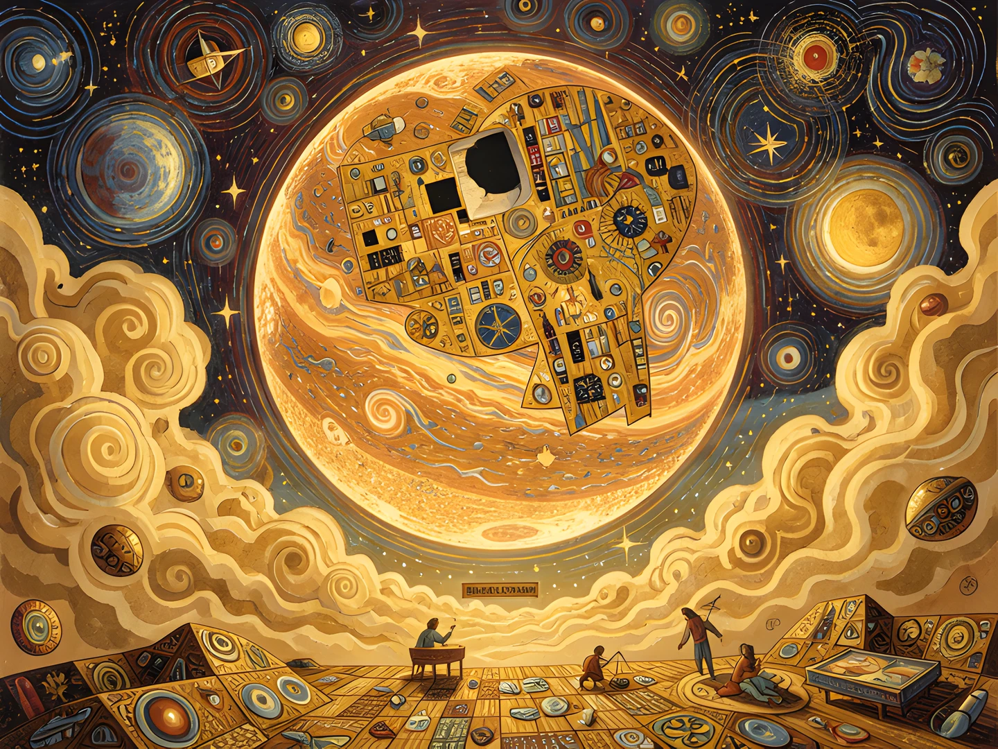 Golden Gas Planet