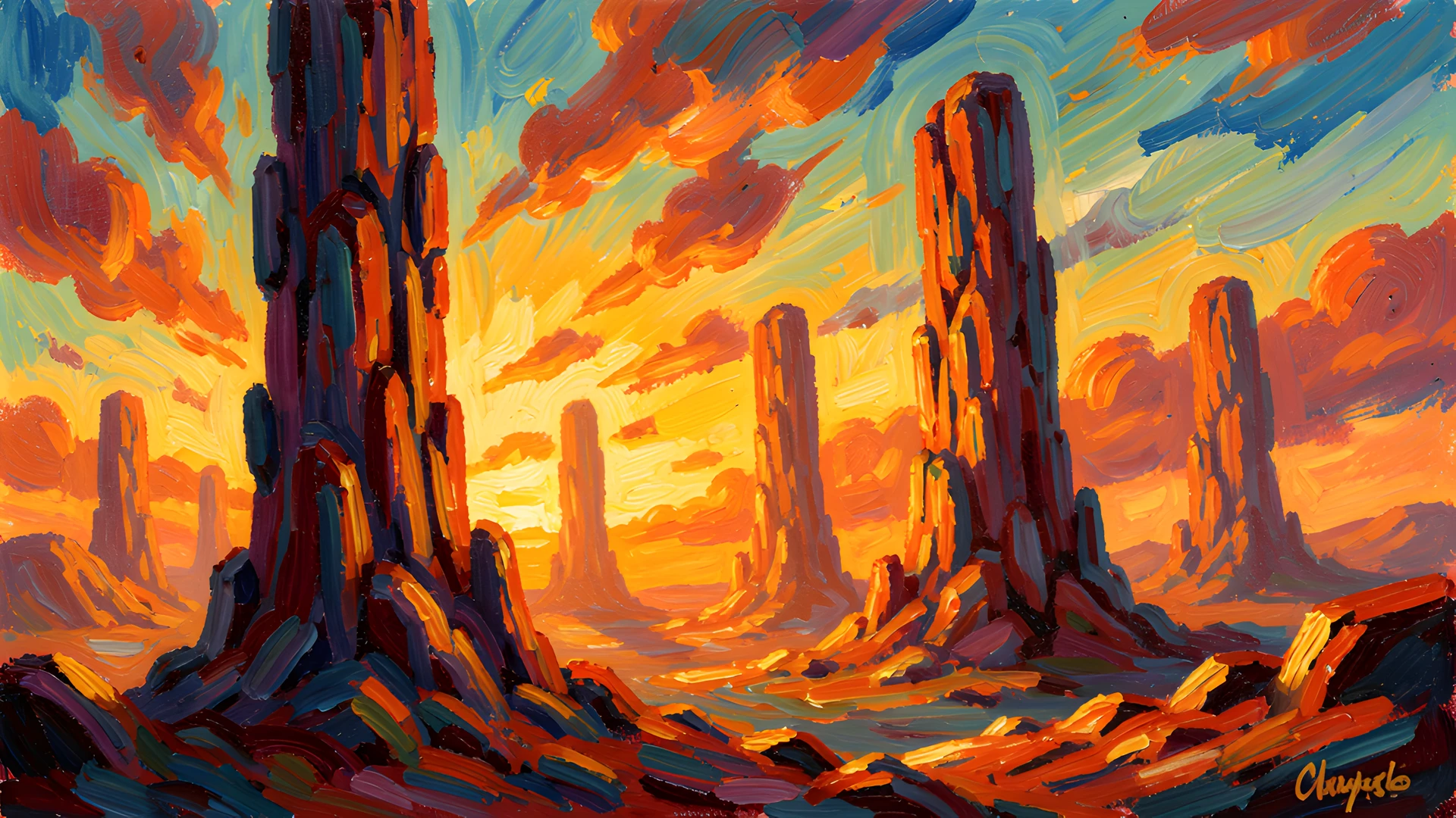 Impressionist Brushstrokes
