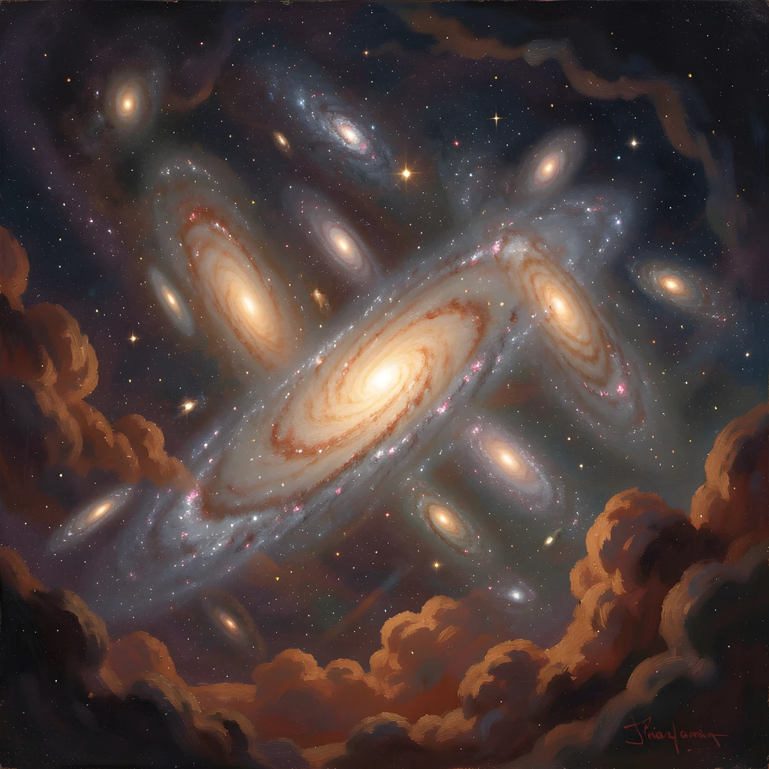 Dappled Galaxy Cluster