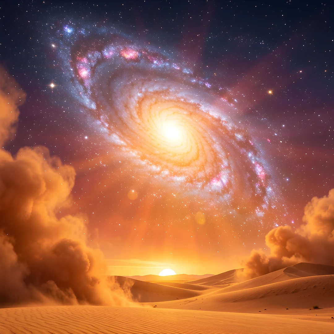Galactic Spiral Storm