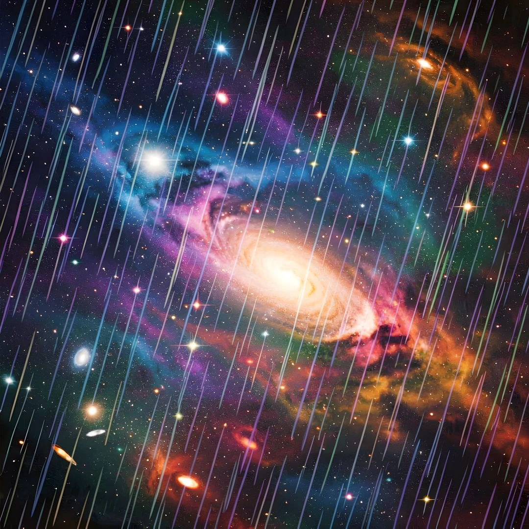 Rainbow Cosmic Bloom
