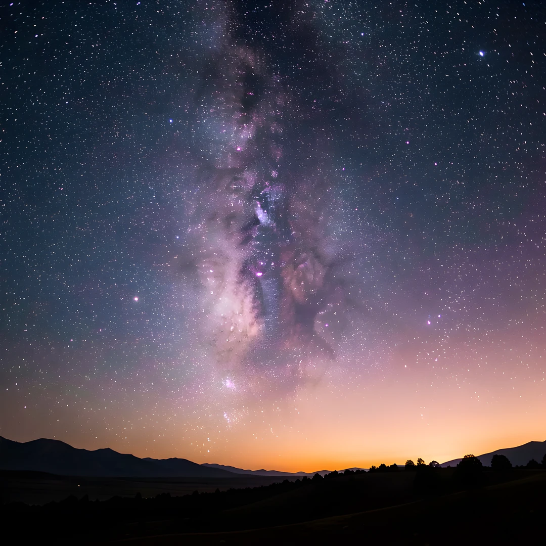 Galactic Sunset Sky