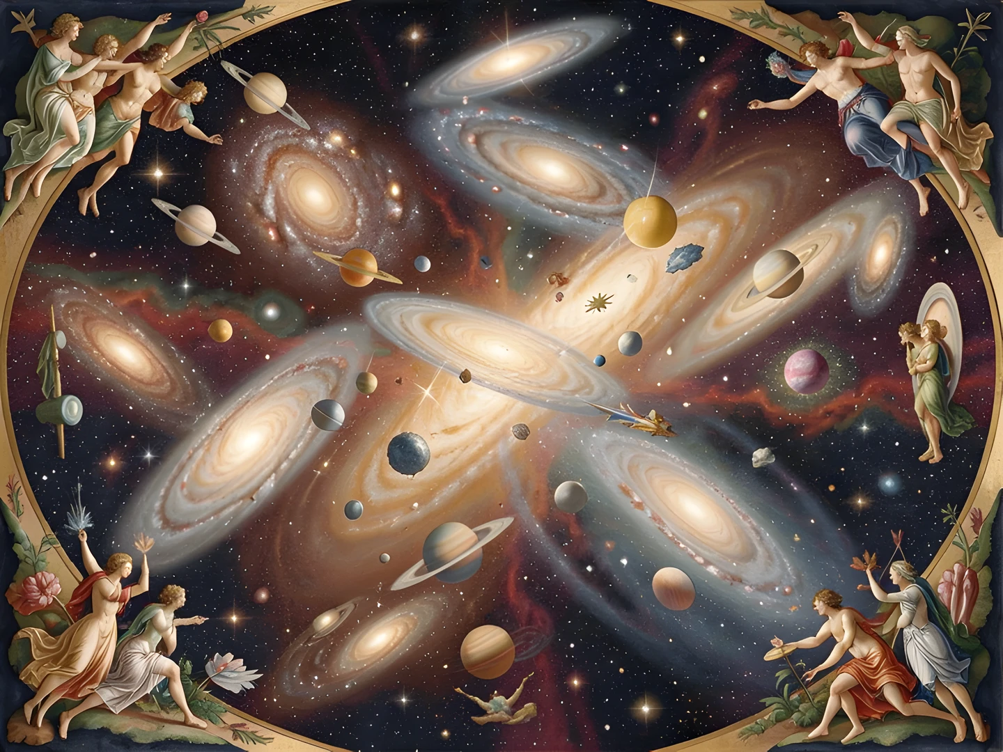 Galactic Floral Bloom