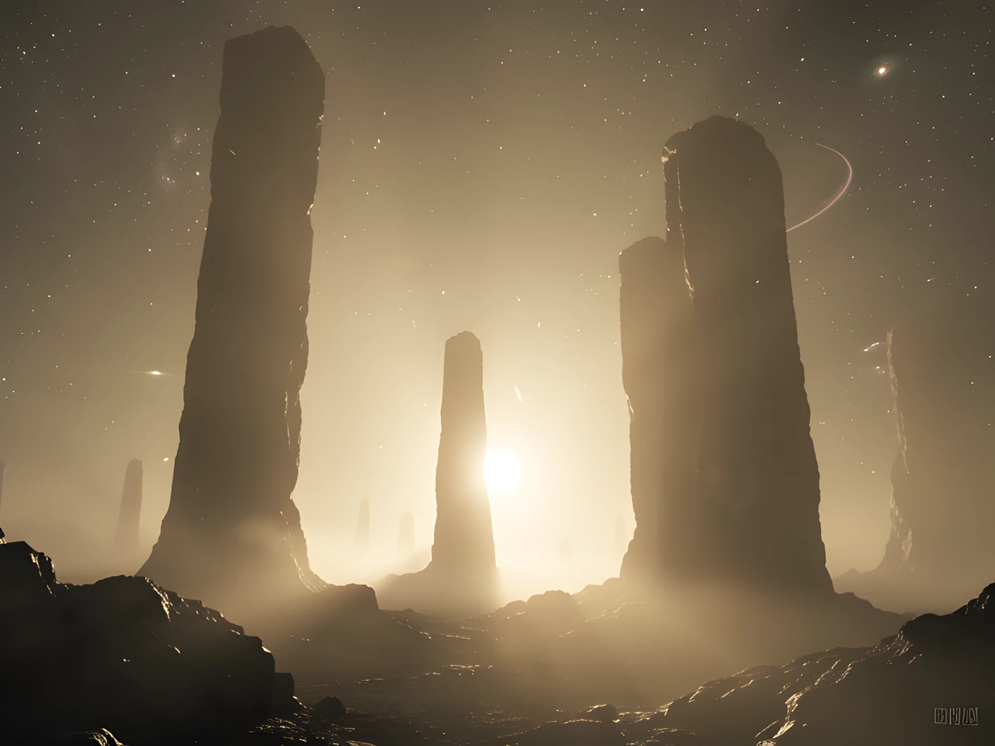 Galactic Desert Landscapes