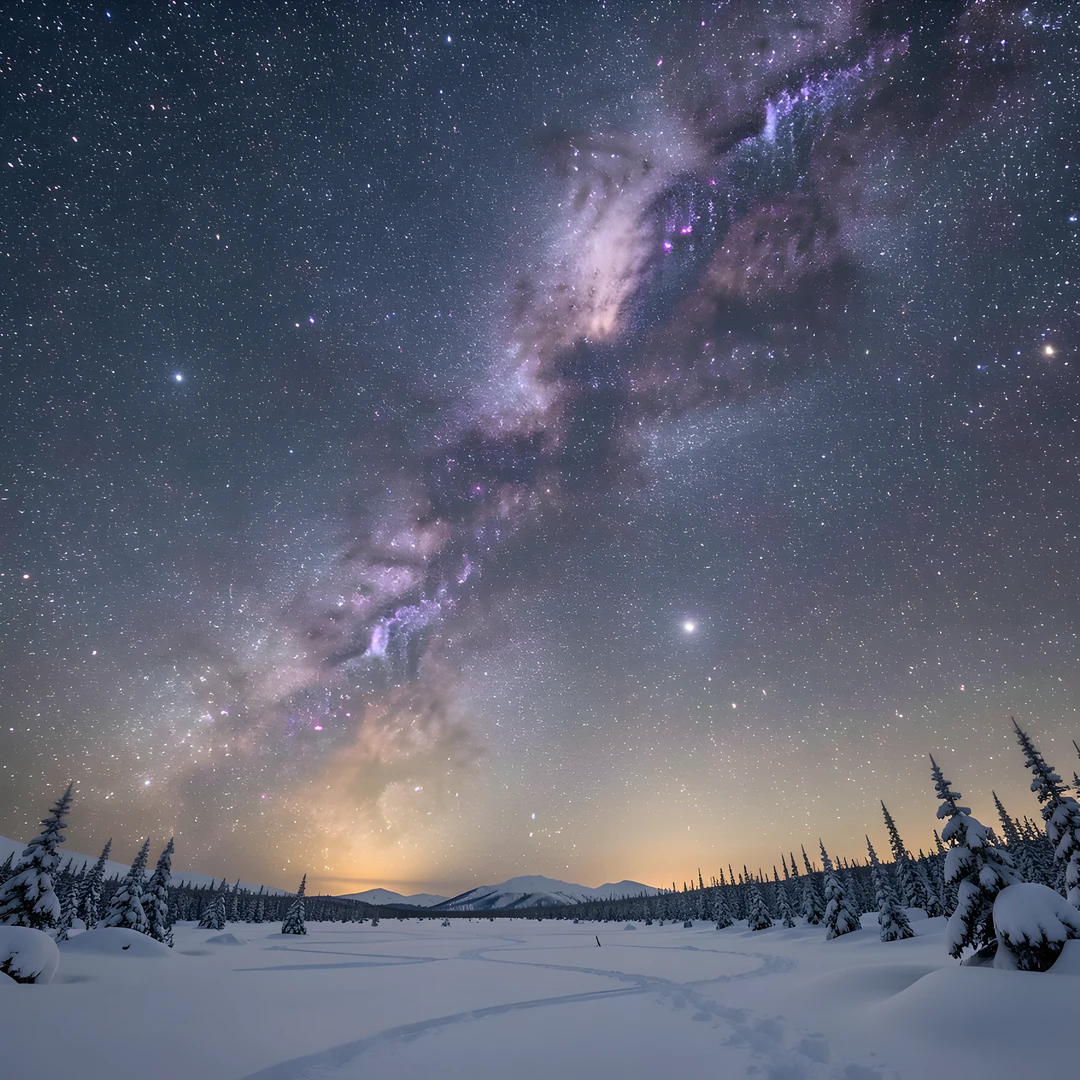 Cosmic Winter Night