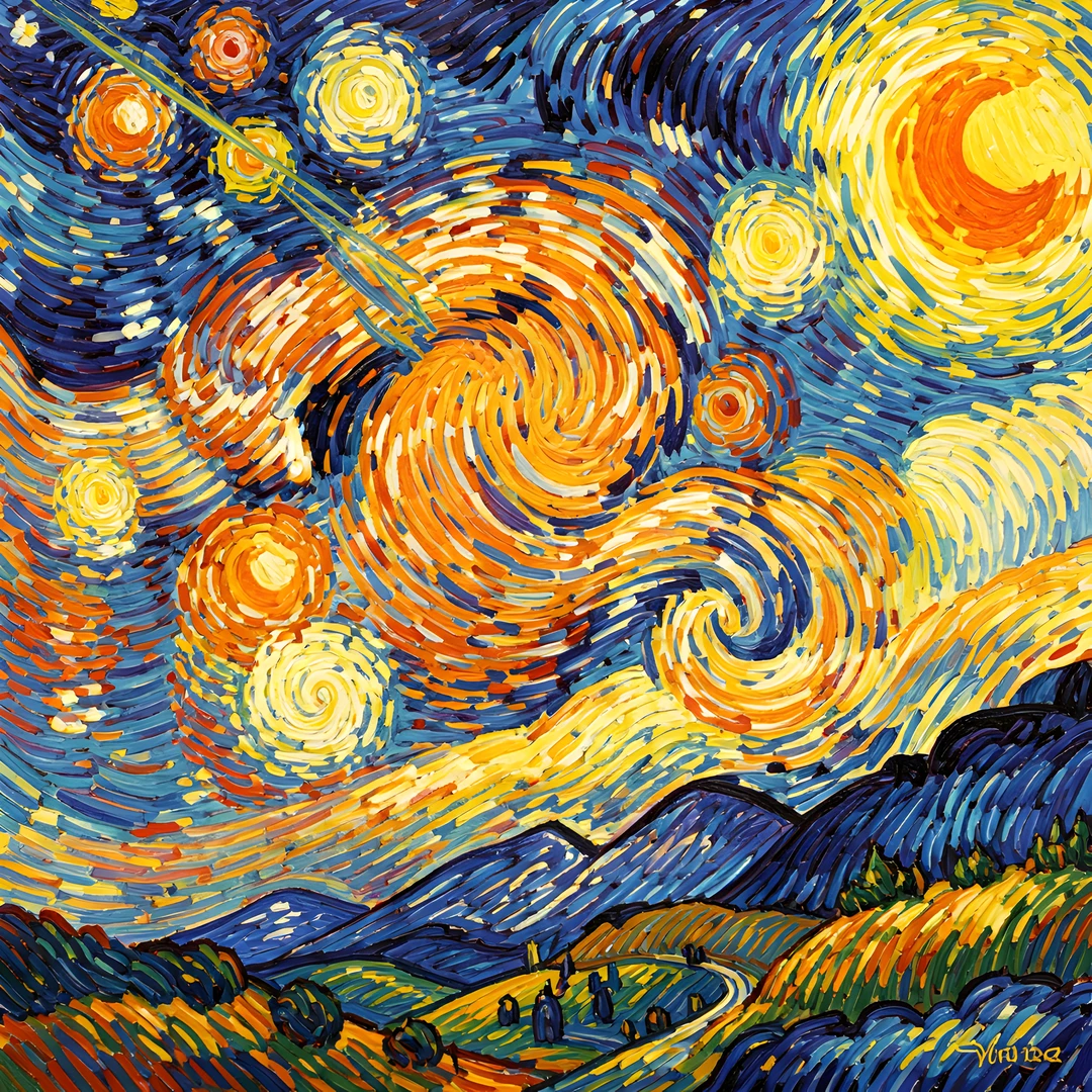 Vibrant Cosmic Bloom