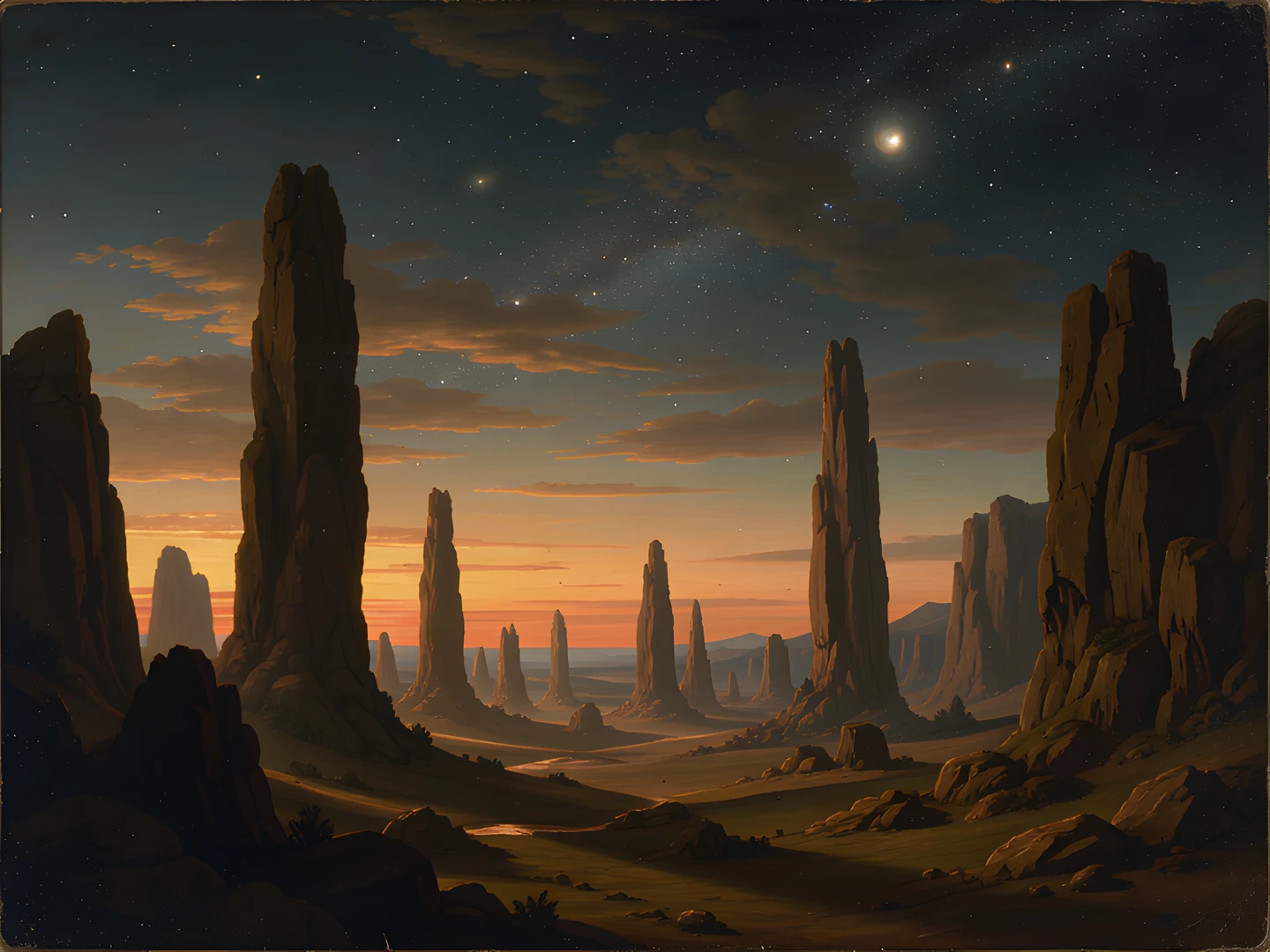 Dust Galaxy Pillars