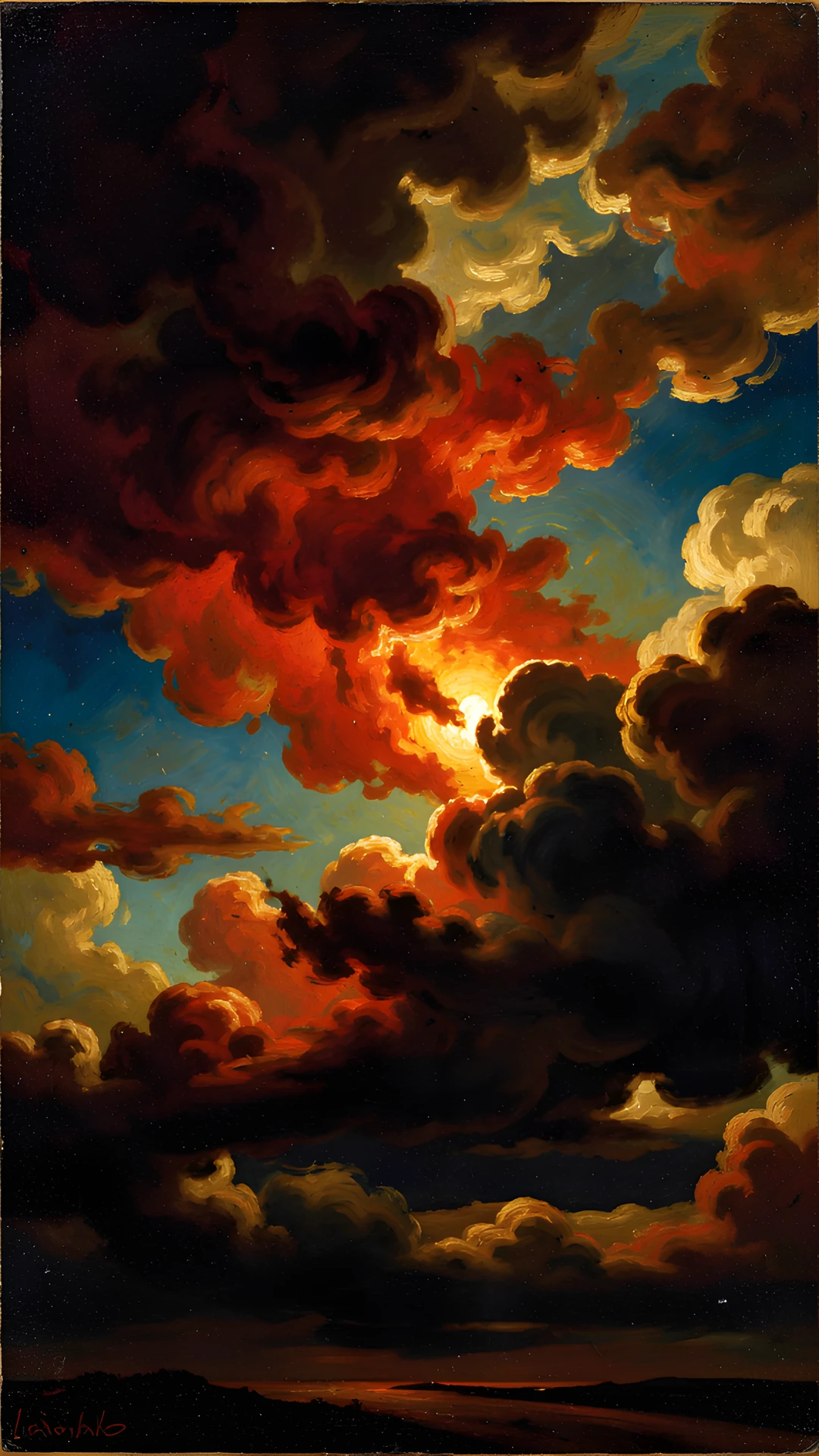 Golden Sunset Sky