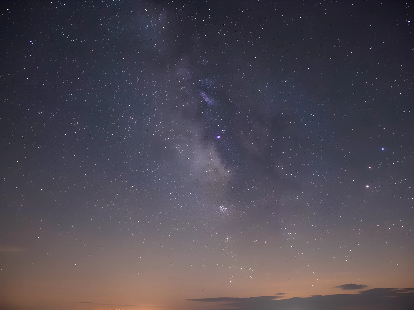 Galactic Sunset Glow