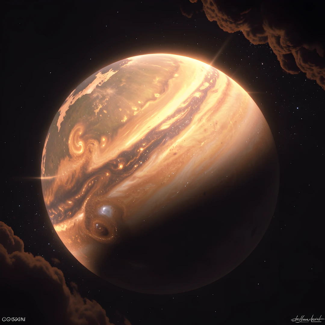 Gas Giant Moonscape